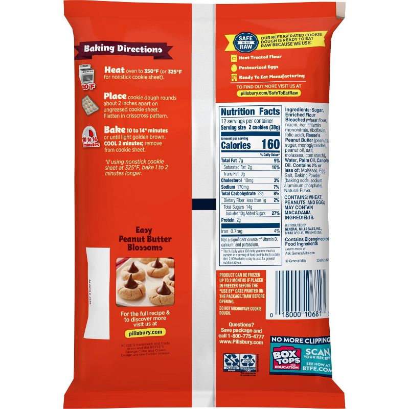 Pillsbury Reese's Ready to Bake Cookie Dough - 16oz