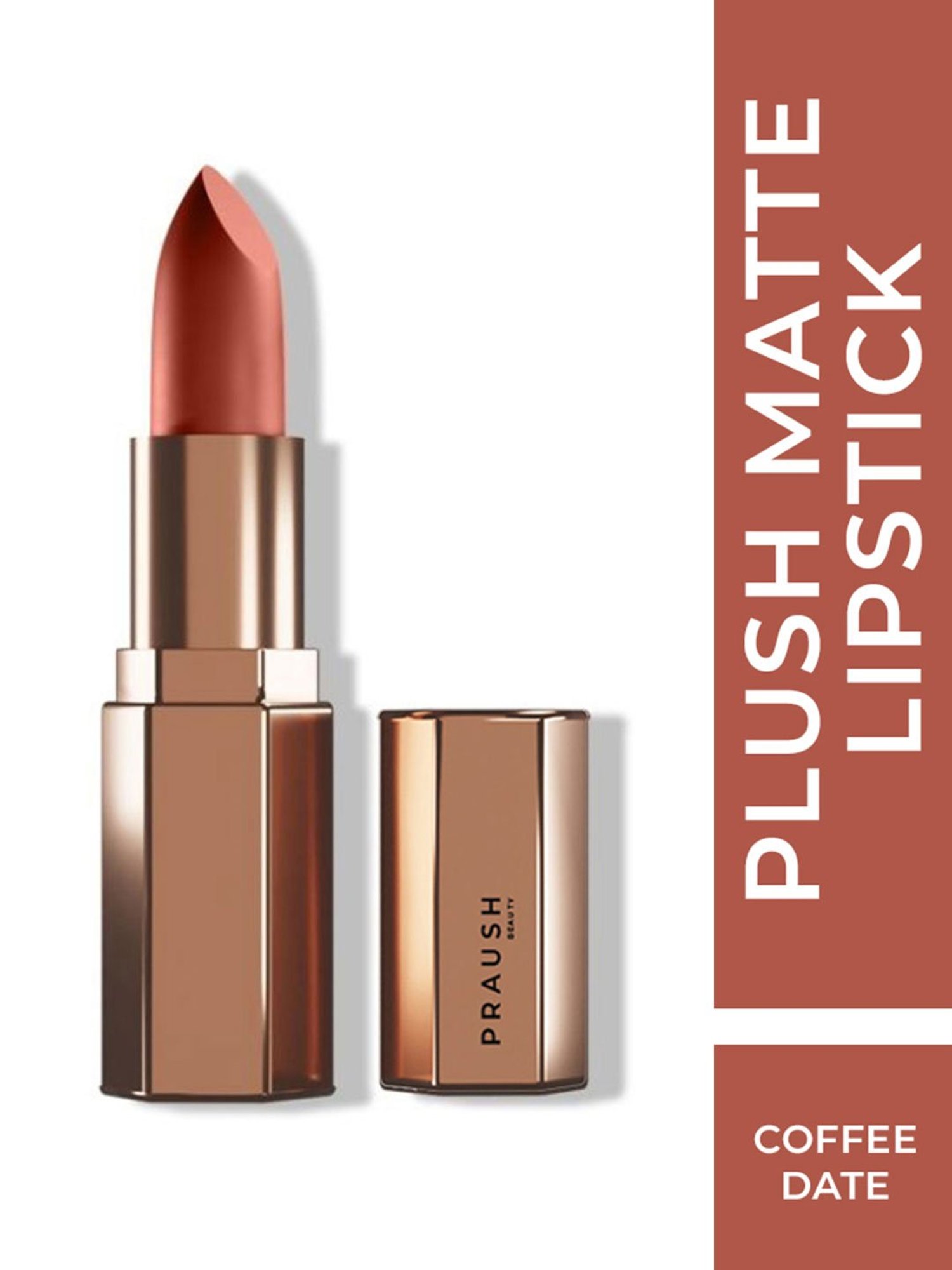 Praush Beauty Plush Matte Lipstick Coffee Date - 5 gm