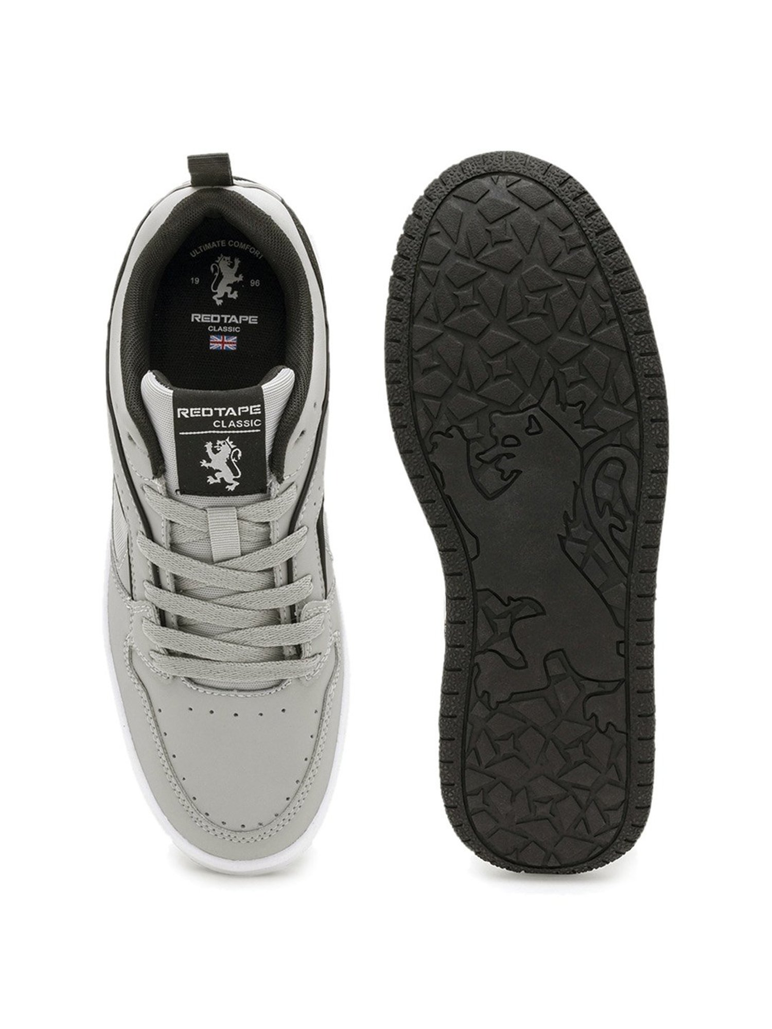 Red Tape Men's Grey Casual Sneakers