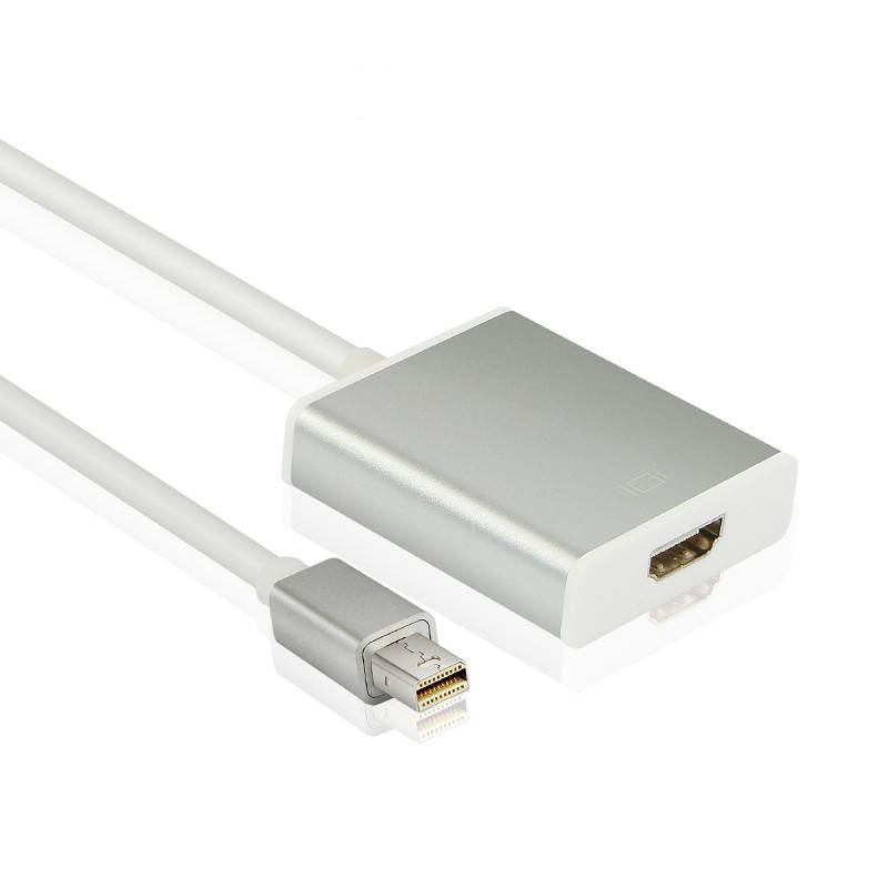 Mini DisplayPort to HDMI Adapter, Support 1080P, aluminum alloy adapter