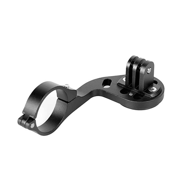 Bike OutFront Mount Bicycle Handlebar Combo Mount for Garmin Bryton Gopro FlashlightCompatible with 318mm 254mm Handlebar Black