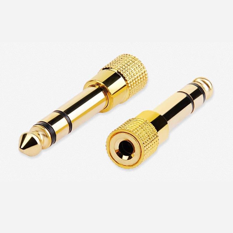 6.5MM Male to 3.5MM Female Jack Plug Audio Headset Microphone Guitar Recording Adapter 6.5 3.5 Converter Aux Cable Gold Plated