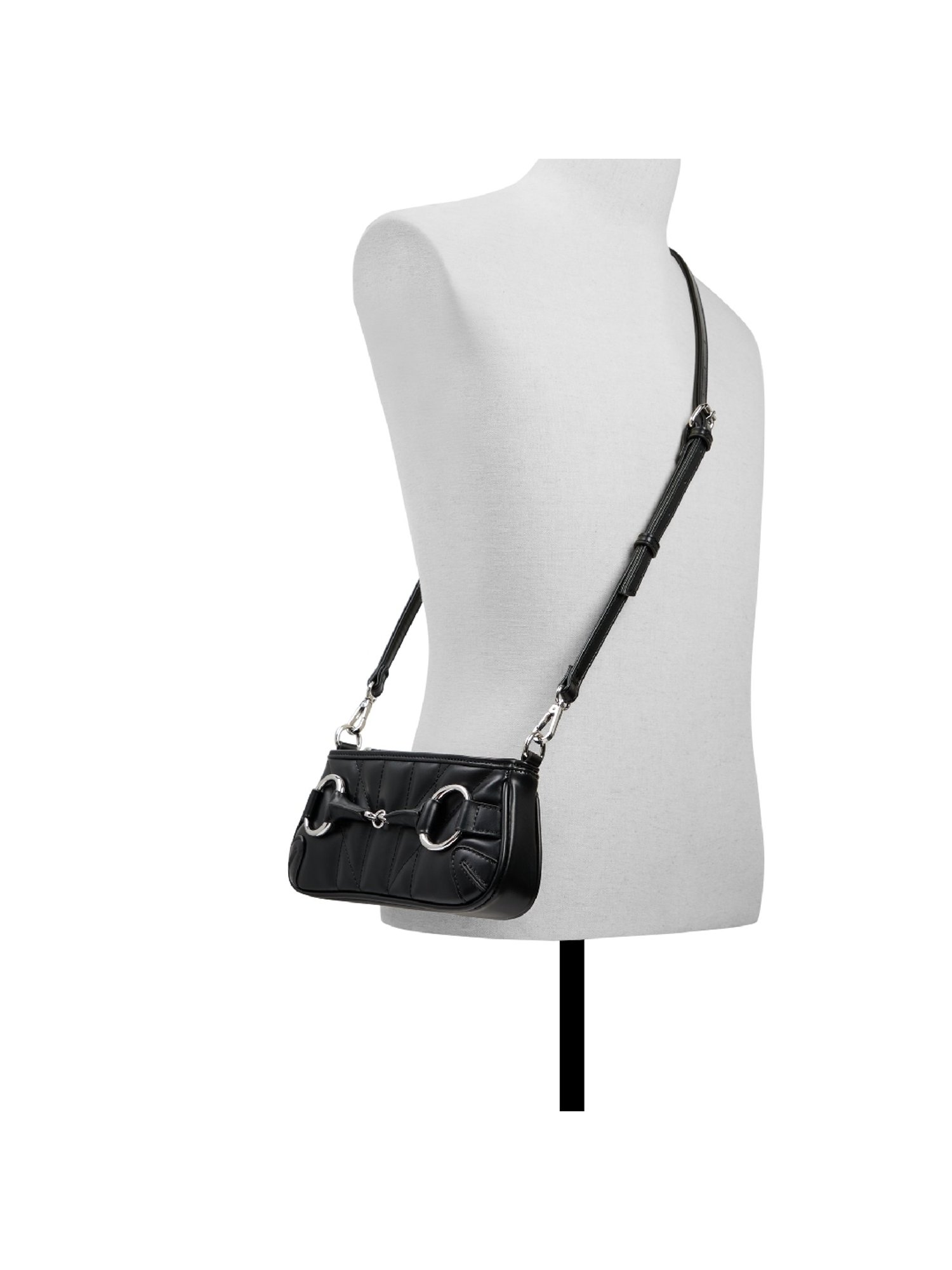 Call It Spring Black Solid Small Shoulder Handbag