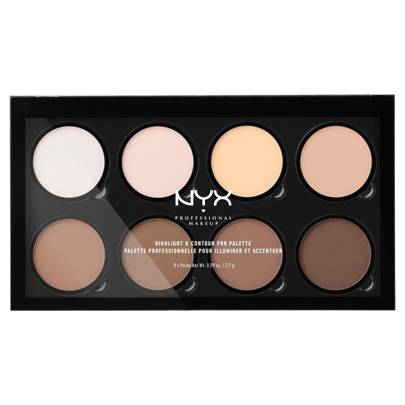 NYX Professional Makeup Highlight & Contour Pro Palette - 0.09oz