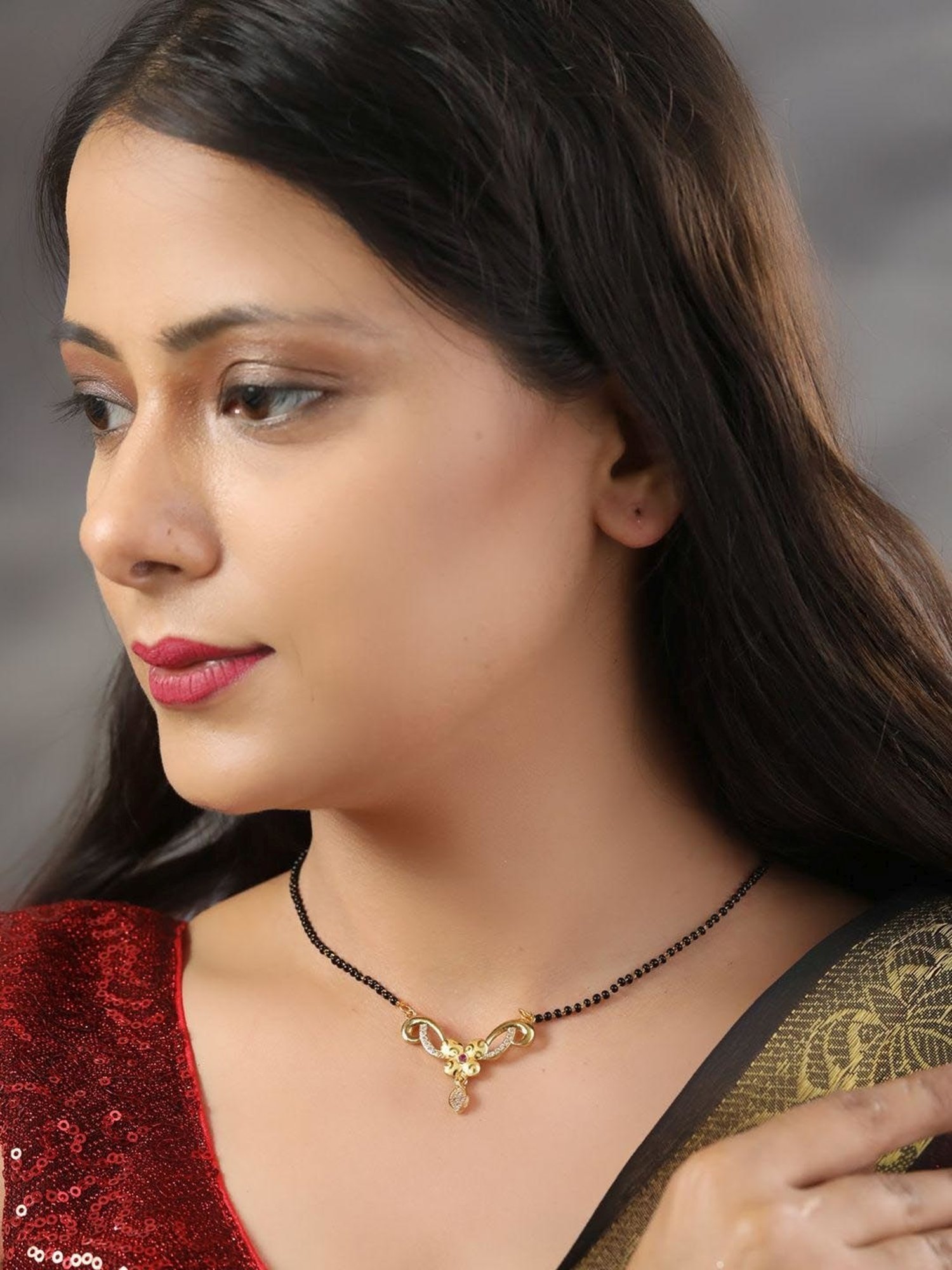 Priyaasi Golden Mangalsutra - Set of 2