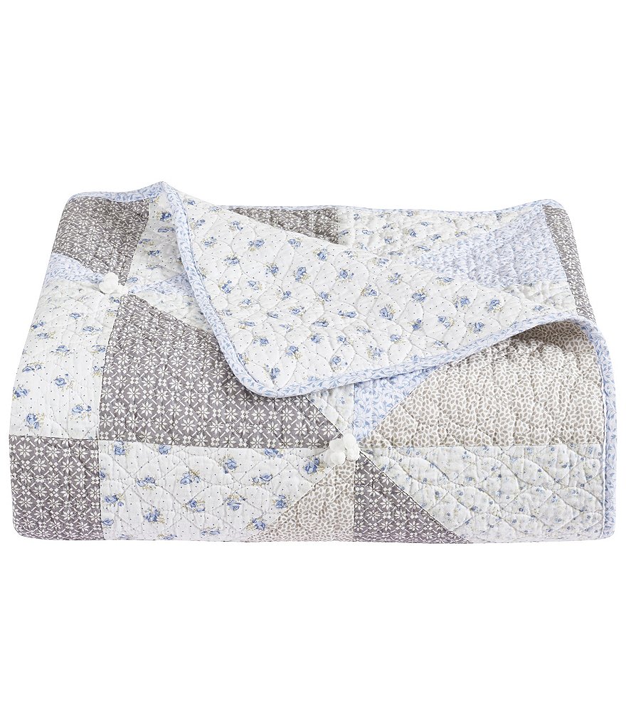 Piper & Wright Paige Pom Pom Floral Detail Quilt