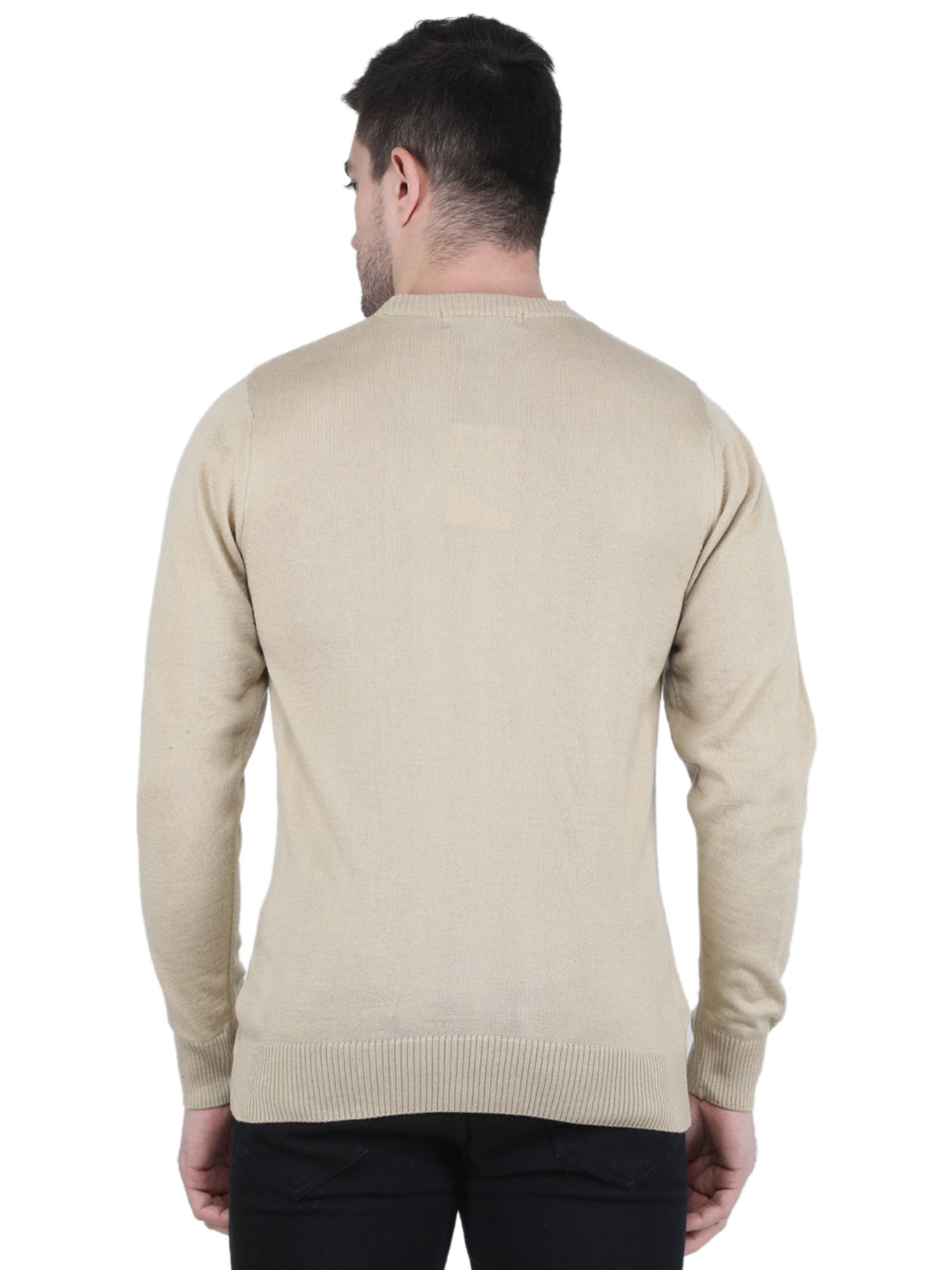 Monte Carlo Beige Regular Fit Sweater