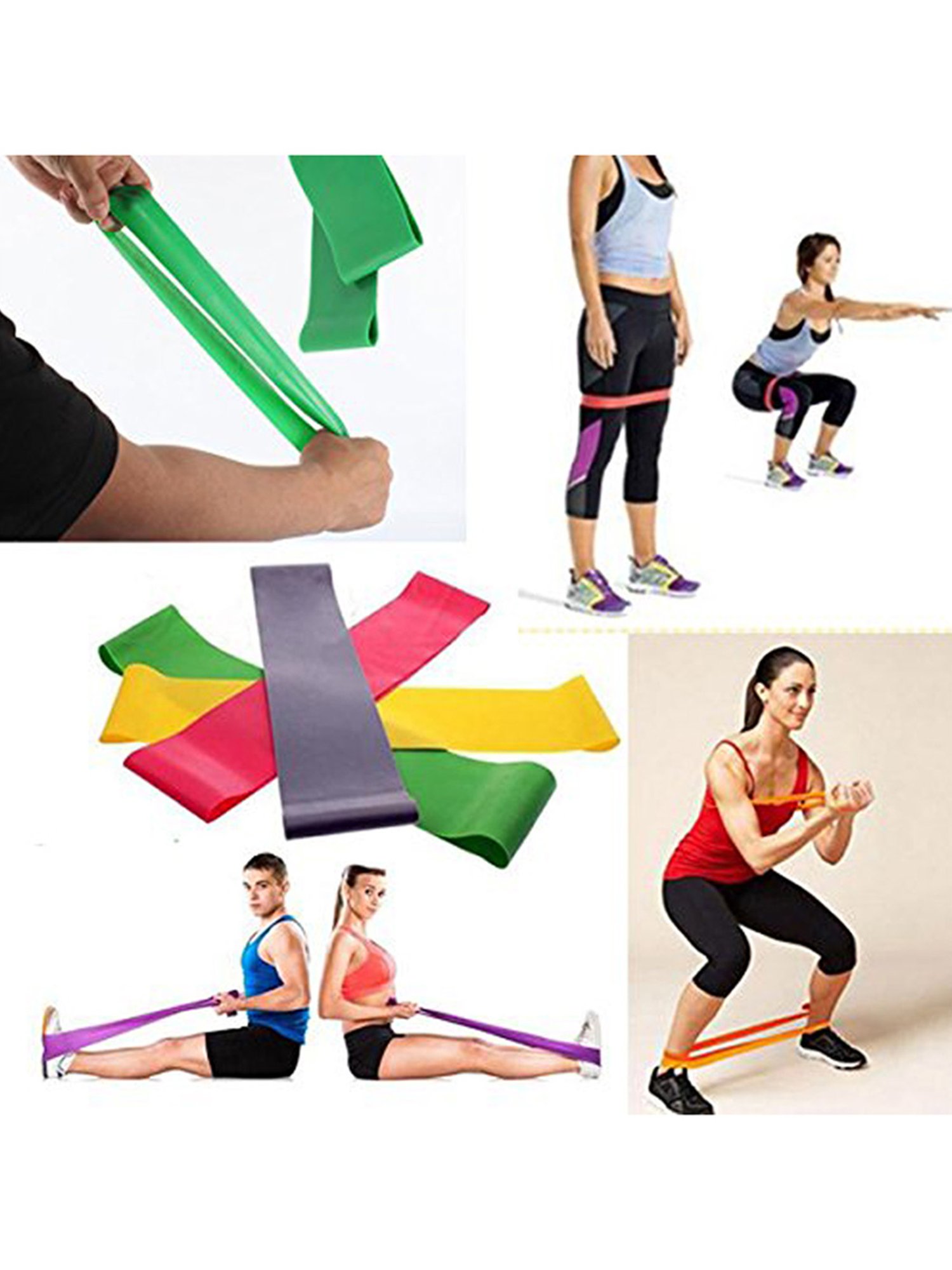 B Fit Resistance Loop Bands Set of 4 (Multicolor)