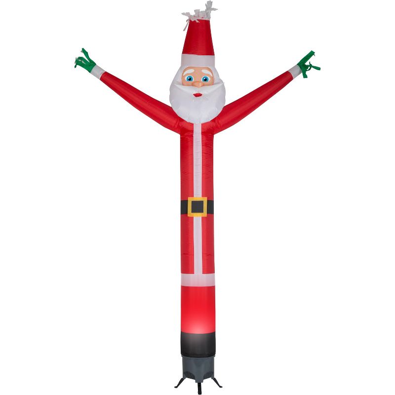 Gemmy Animated Christmas Airblown Inflatable Jolly Jiggler Santa w/Internal Spotlight, 12 ft Tall