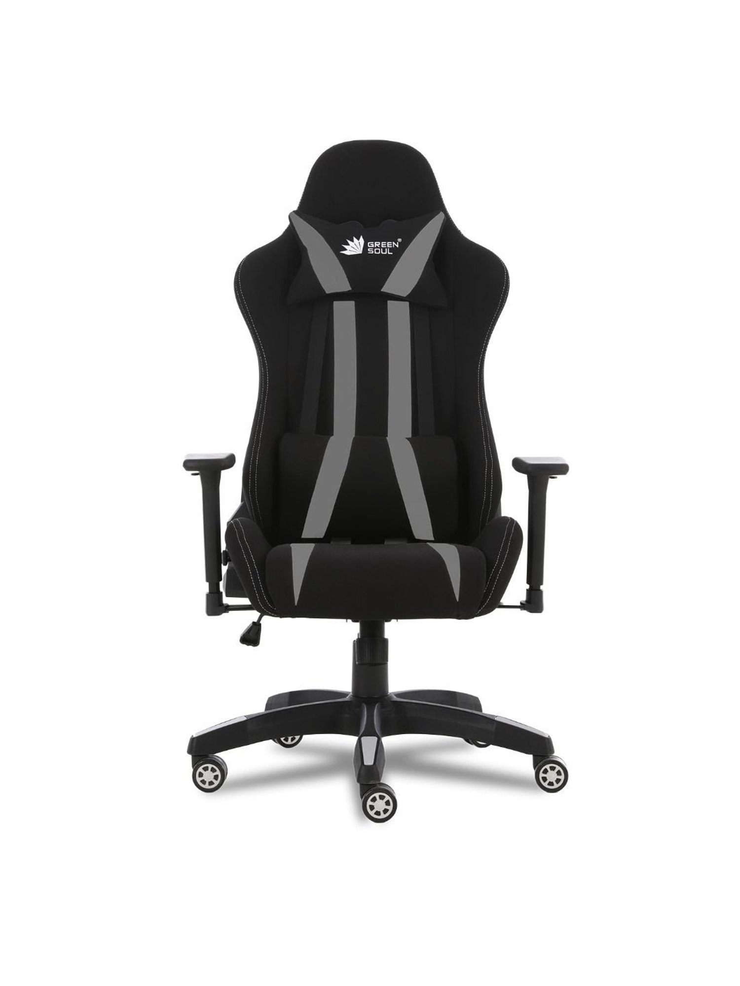 Green Soul Beast Black & Grey PU Leather Gaming Chair