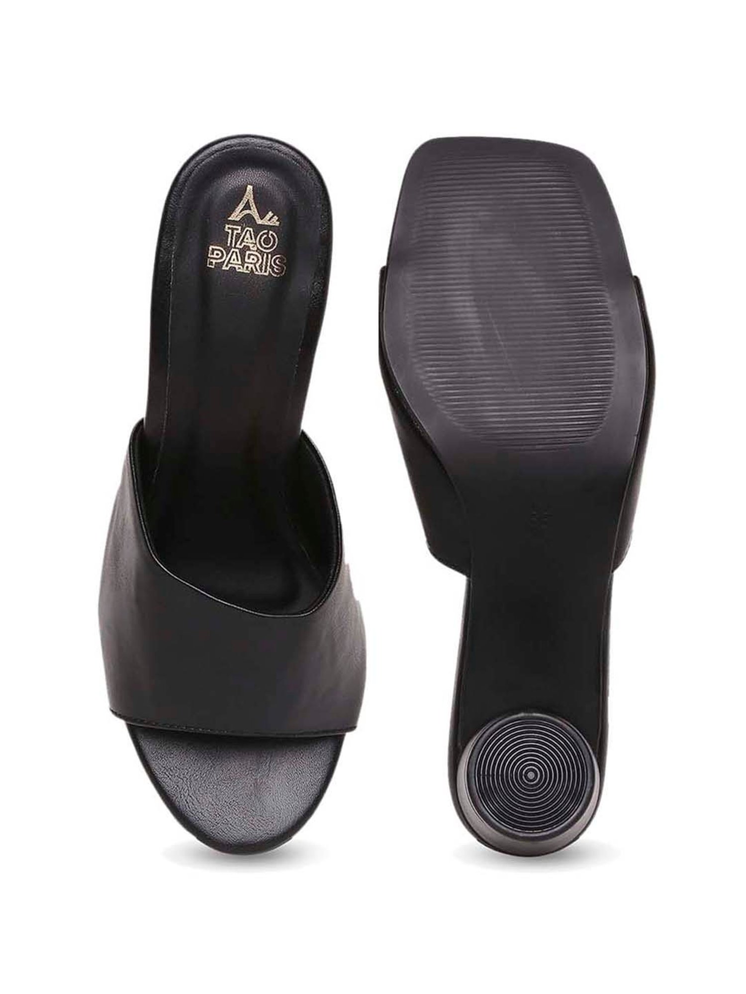 Tao Paris Women's Black Casual Sandals