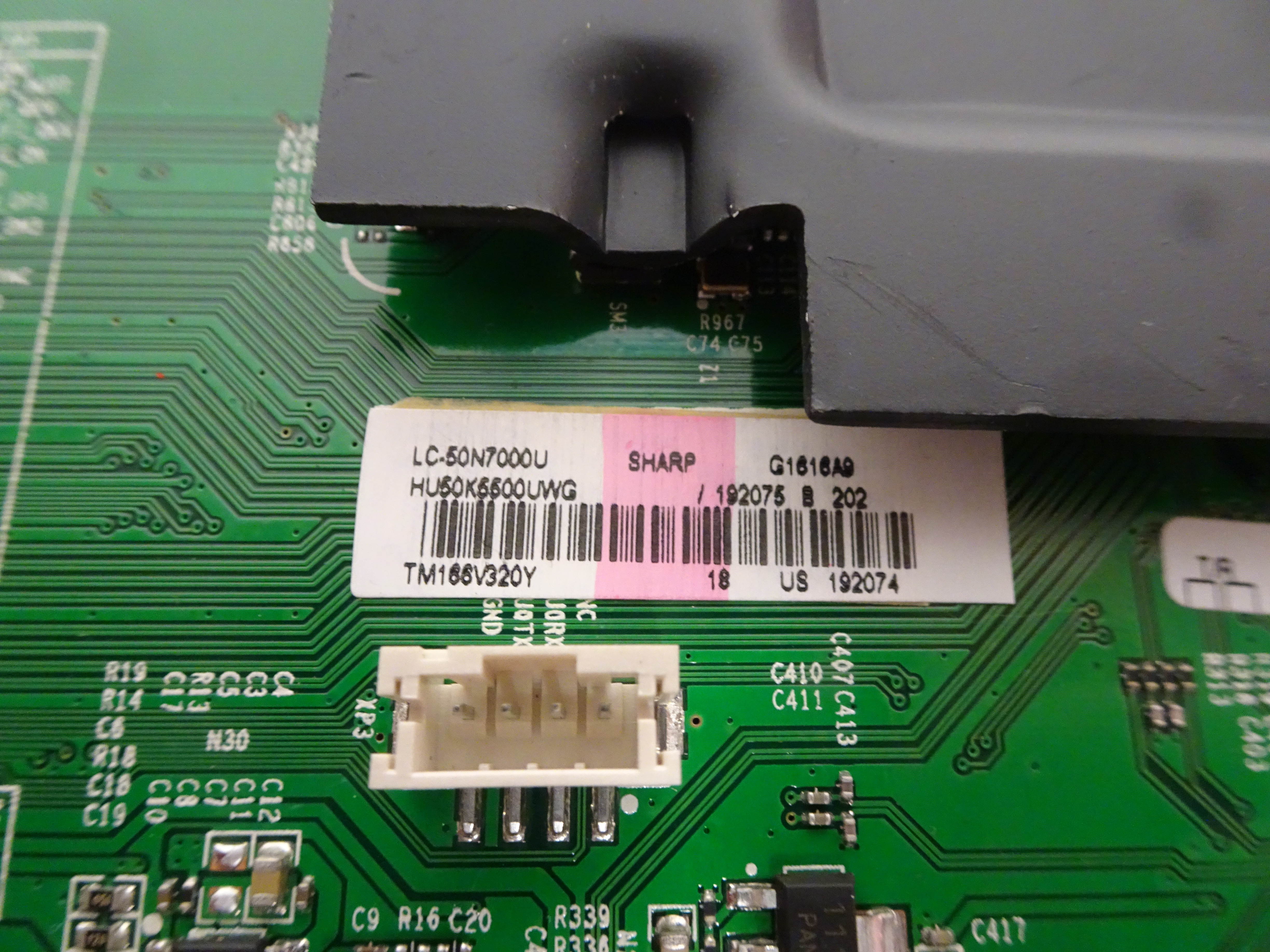 Sharp LC-50N7000U Main Board (HU50K5500UWG, G1616A9) 192075