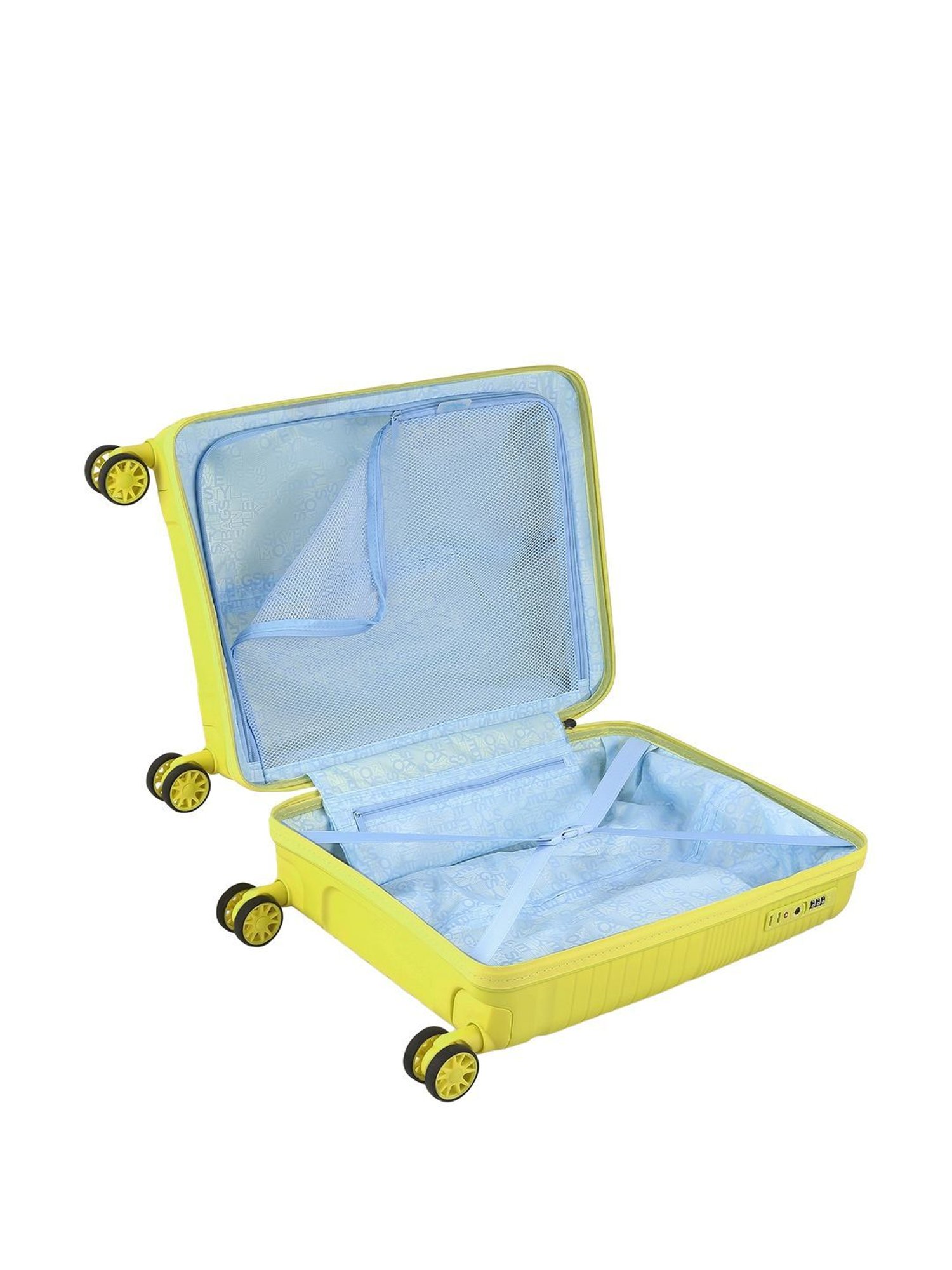 Skybags SKYLITE Yellow 8 Wheels Hard Cabin Trolley Bag 36