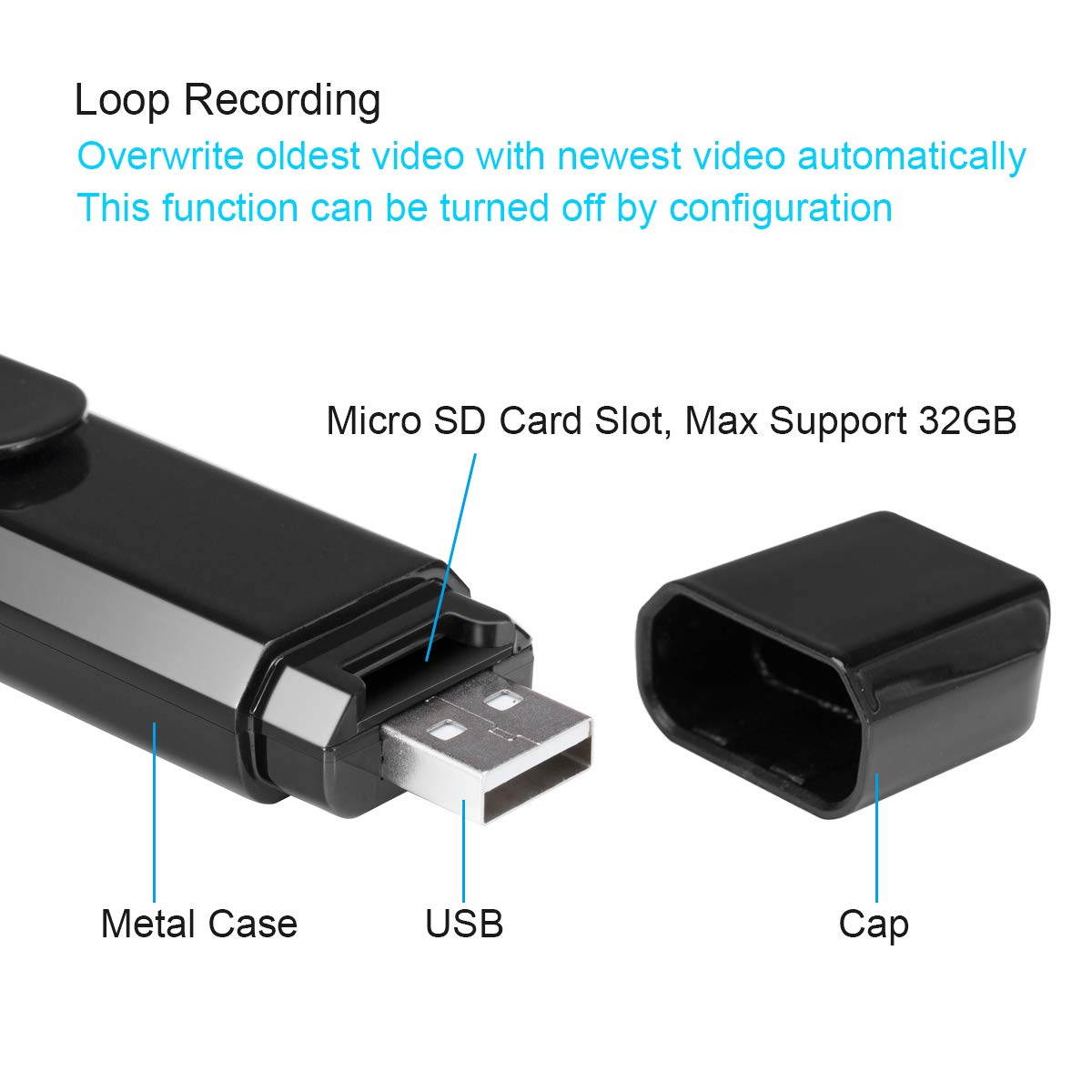 Mini Body Camera Spy Cam 1080P HD Hidden Camera Pen Portable Pocket Clip Wearable Hidden Camera Small Video Camcorder Car Cameras