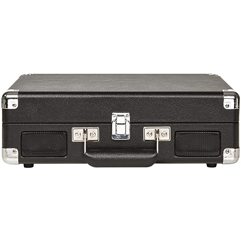Cruiser Deluxe Vintage 3-Speed Bluetooth Suitcase Turntable, Black
