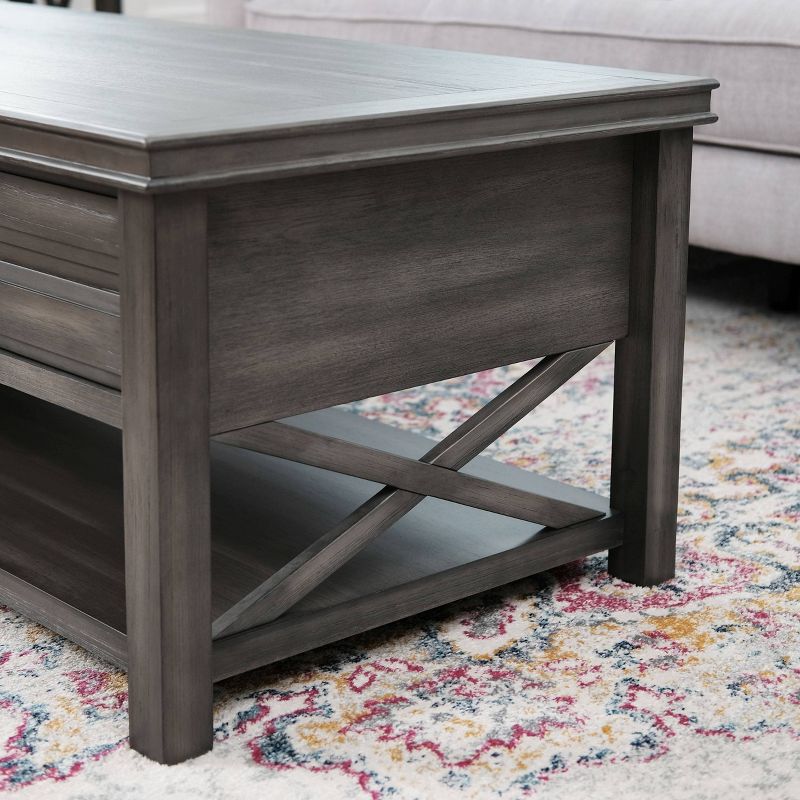 Felicity Wood Coffee Table Gray - Abbyson Living