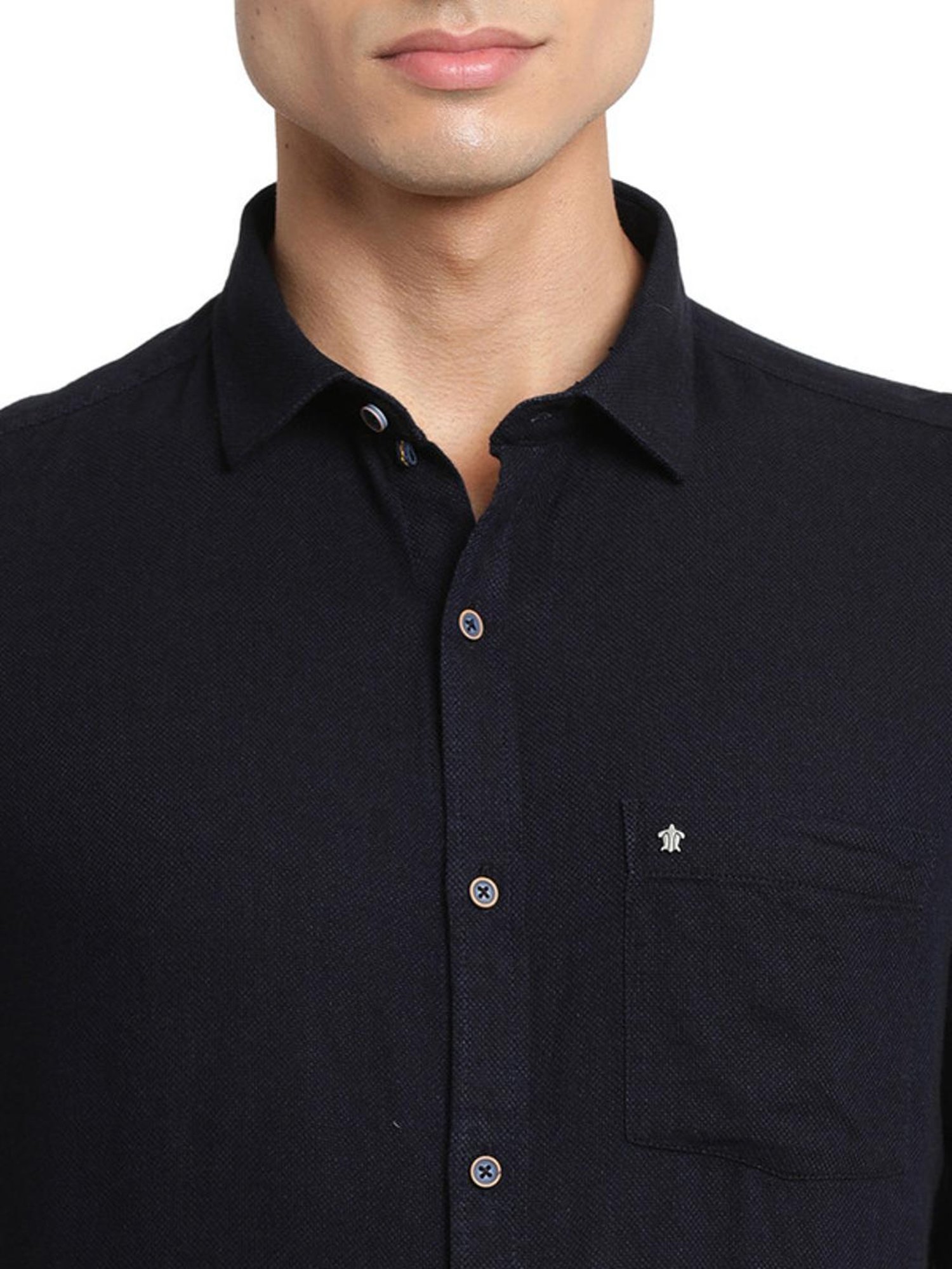 Turtle Ink Blue Slim Fit Shirt