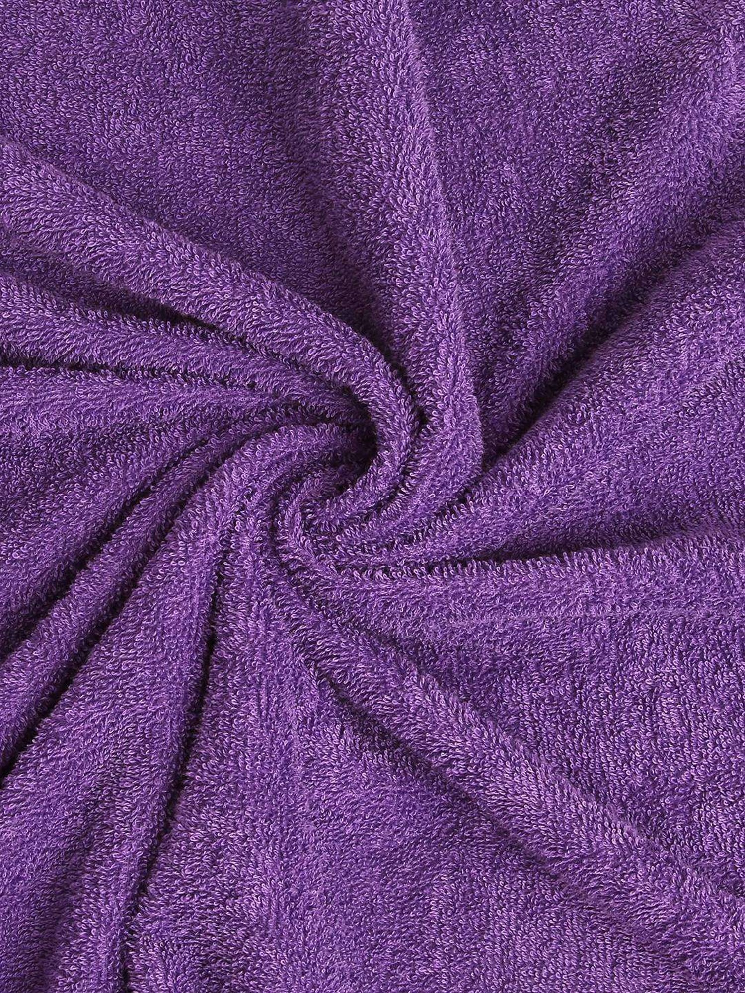 Welspun Quick Dry Dark Violet Cotton Bath Towel