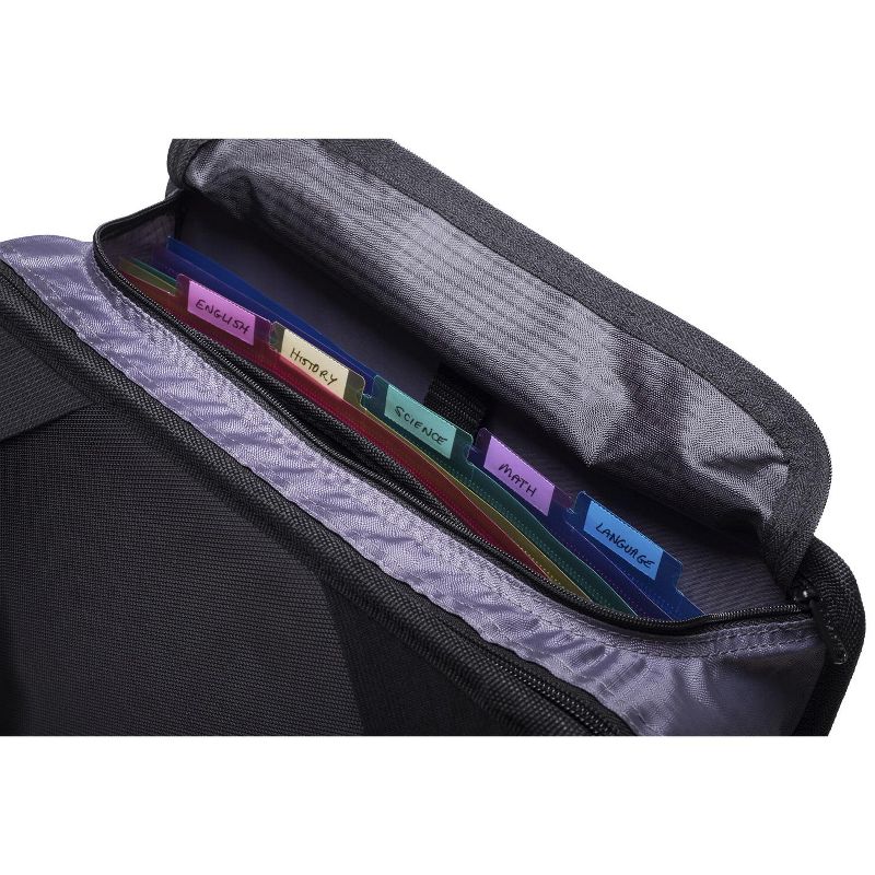 Case-it The King Sized Zip Tab Backpack Zipper Binder, 4 Inch D-Ring, Blue