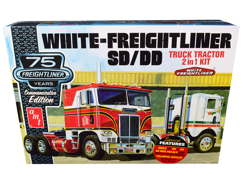 Freightliner Cascadia Truck White with White Tanker Trailer "Transporter" Series 1/32 Diecast Model by Welly