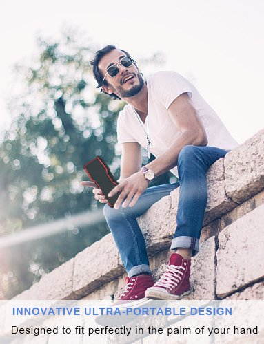 AOMAIS Sport II Portable Wireless Bluetooth Speakers 4.0 Waterproof IPX7, 20W Bass Sound, Stereo Pairing, Durable Design Backyard, Outdoors, Travel, Pool, Home Party (Orange)