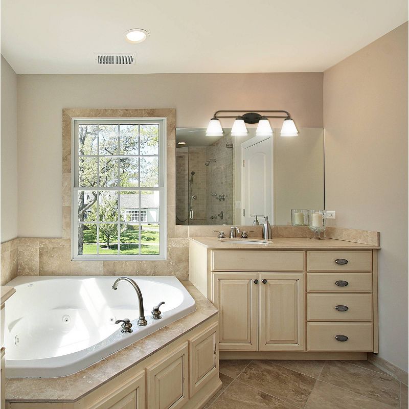 Mayview 4 Vanity Light Bronze/White - EGLO