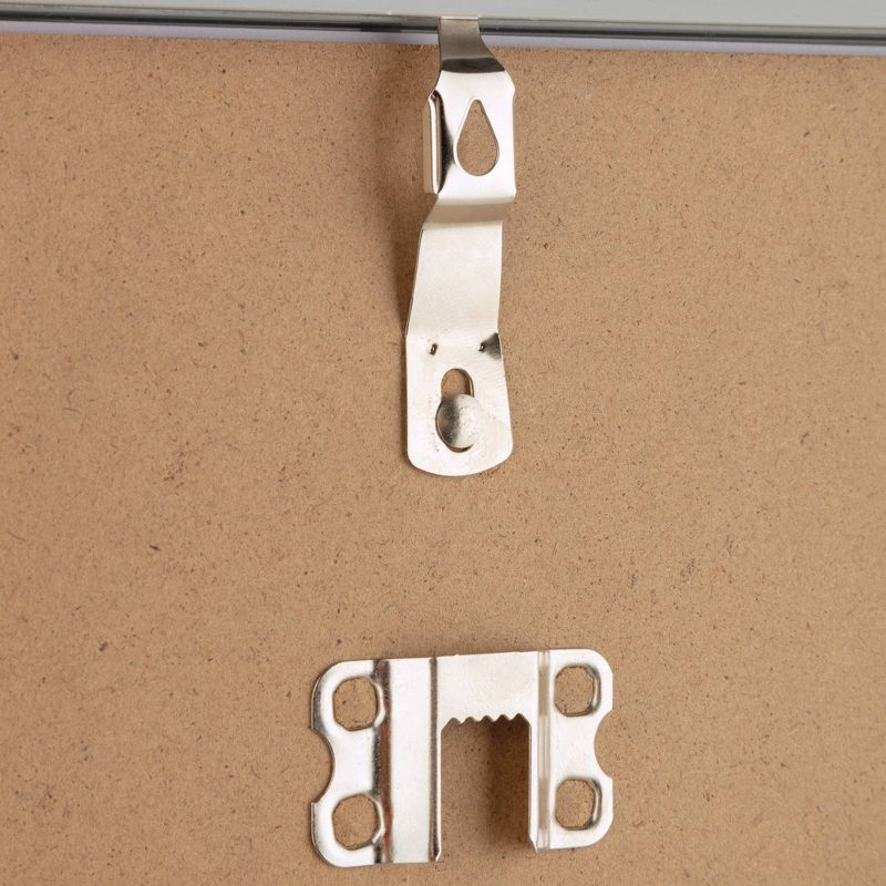 7pc Gallery Wall Frame Set with Decorative Art Prints and Hanging Template Silver - Gallery Solutions