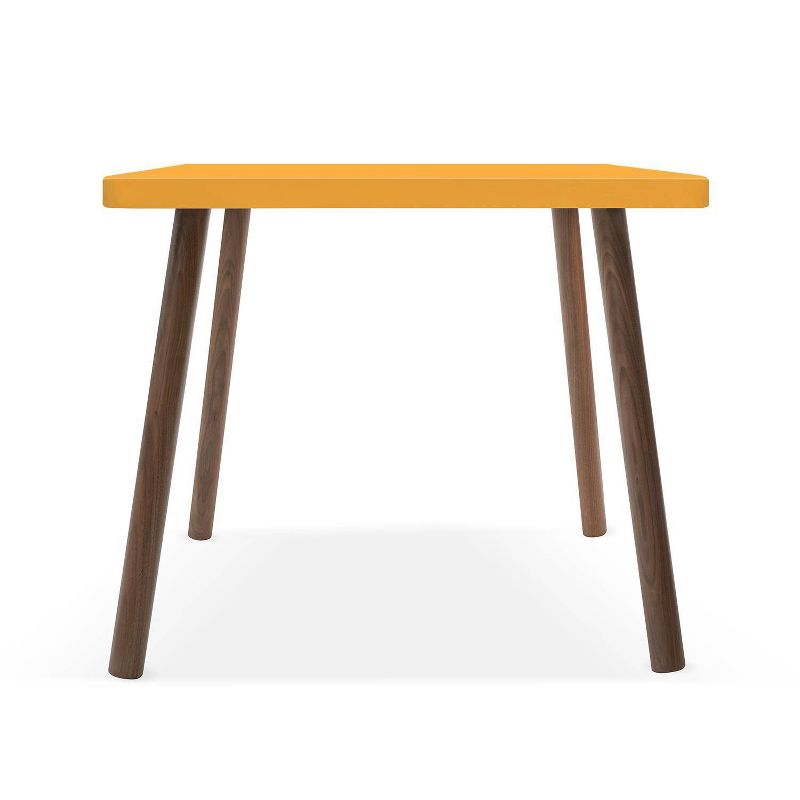 23.5" Peewee Round Kids' Table Walnut/Orange - Nico & Yeye