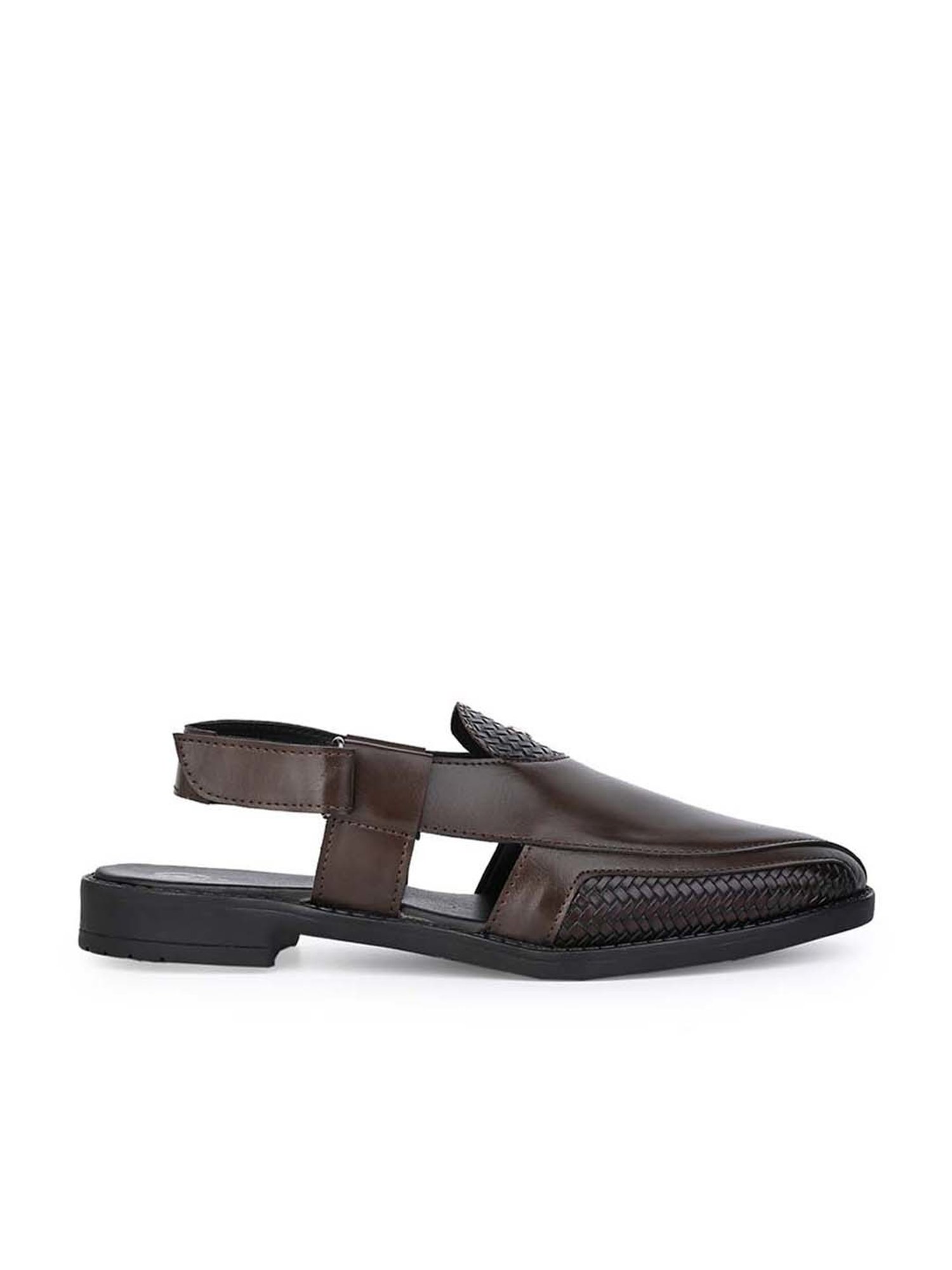 Alberto Torresi 
 Men's Brown Back Strap Sandals