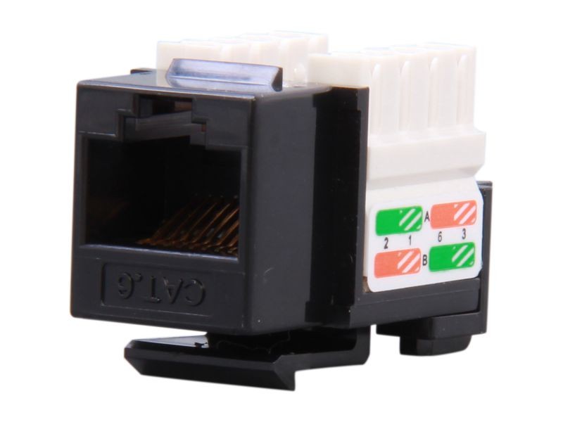 Micro Connectors CAT5 RJ45 Coupler F-F Straight