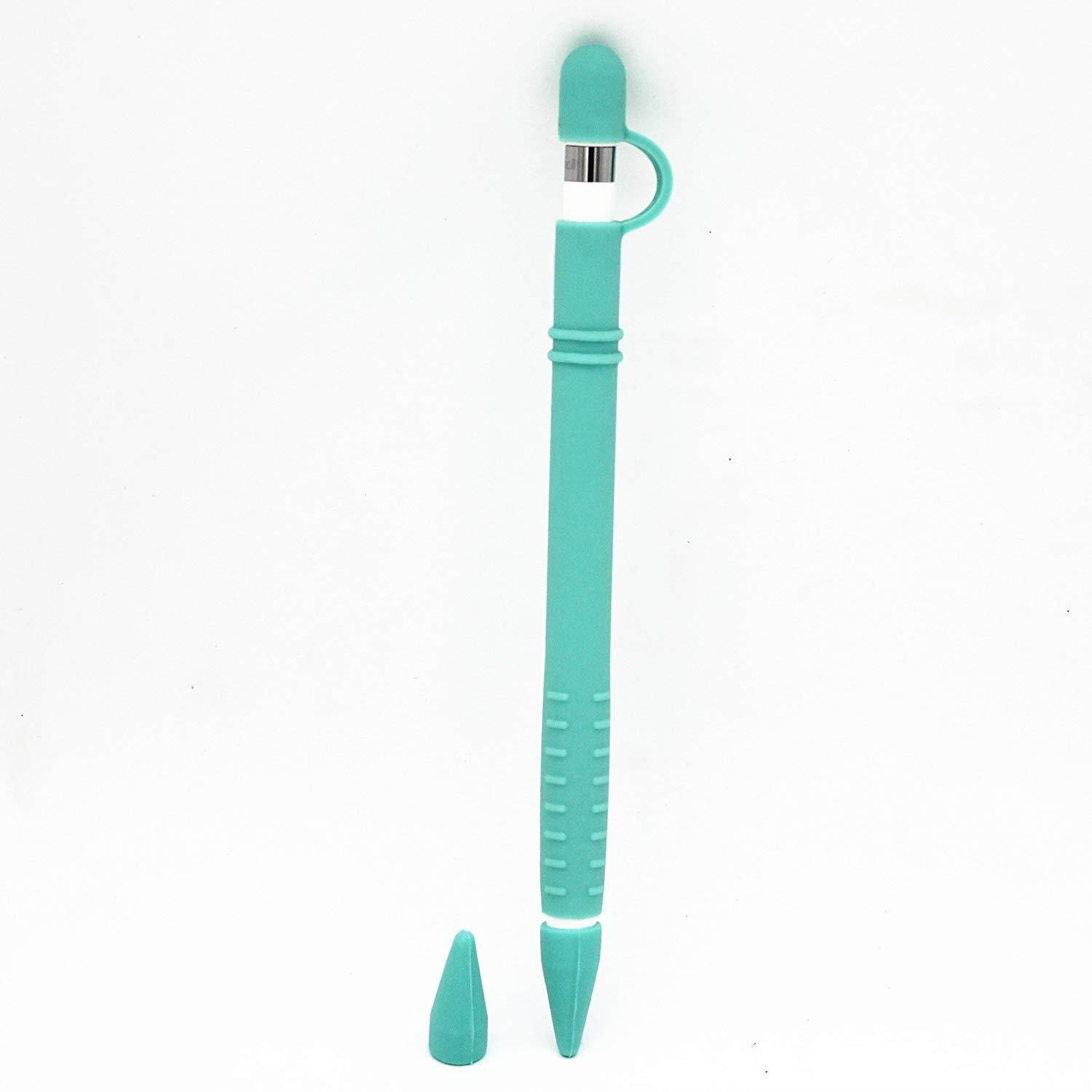 AHIW Silicone Case Cover Skin Sleeve Grip Holder for Apple IPad Pro Pencil (Green)