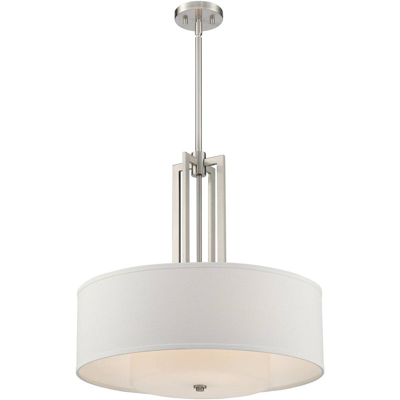 Possini Euro Design Possini Euro Adriana 24" Wide Brushed Nickel 4-Light Pendant Light