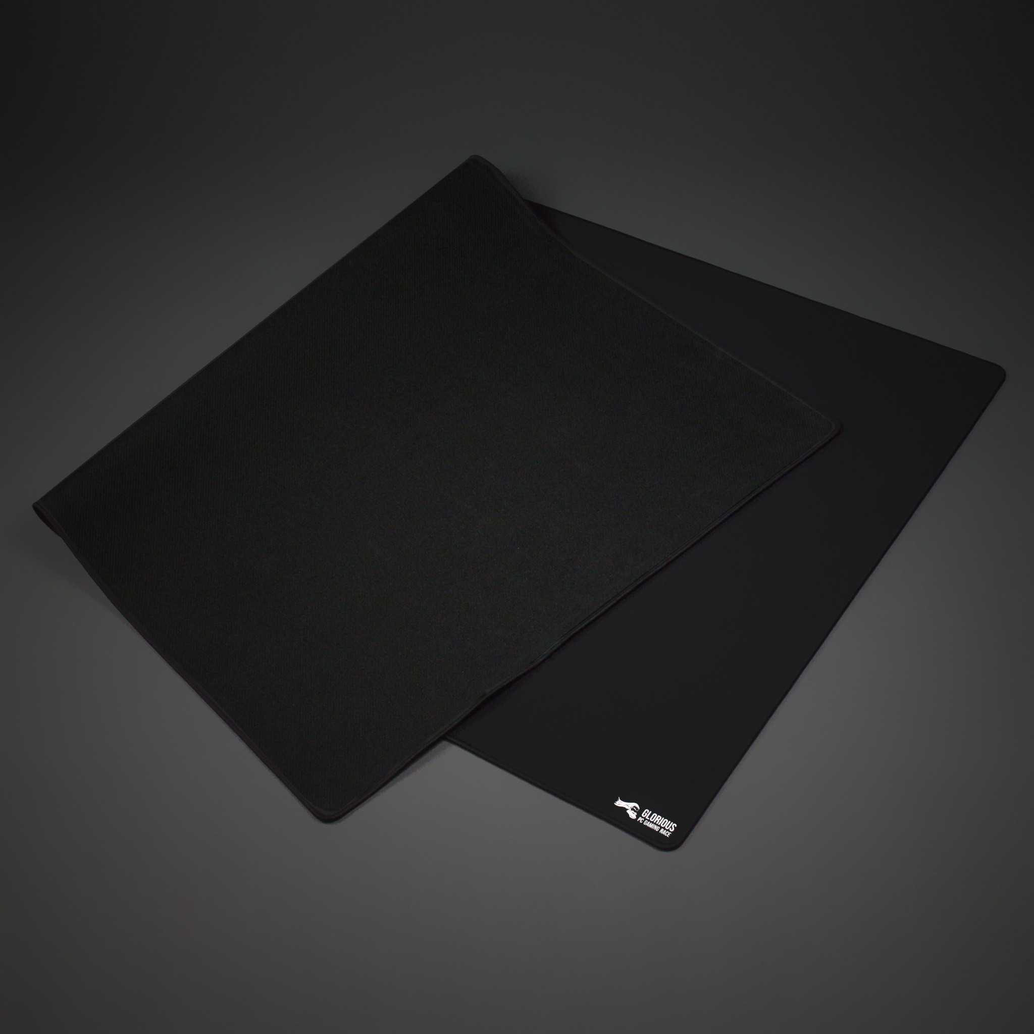 Glorious Large Gaming Mouse Mat / Pad - Stitched Edges, 2mm thick, Black Mousepad | 11"x13"x0.08" (G-L)