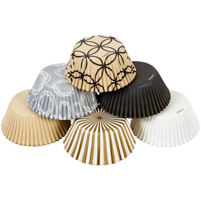Wilton Black, White & Tan Muffin Cups - 150ct