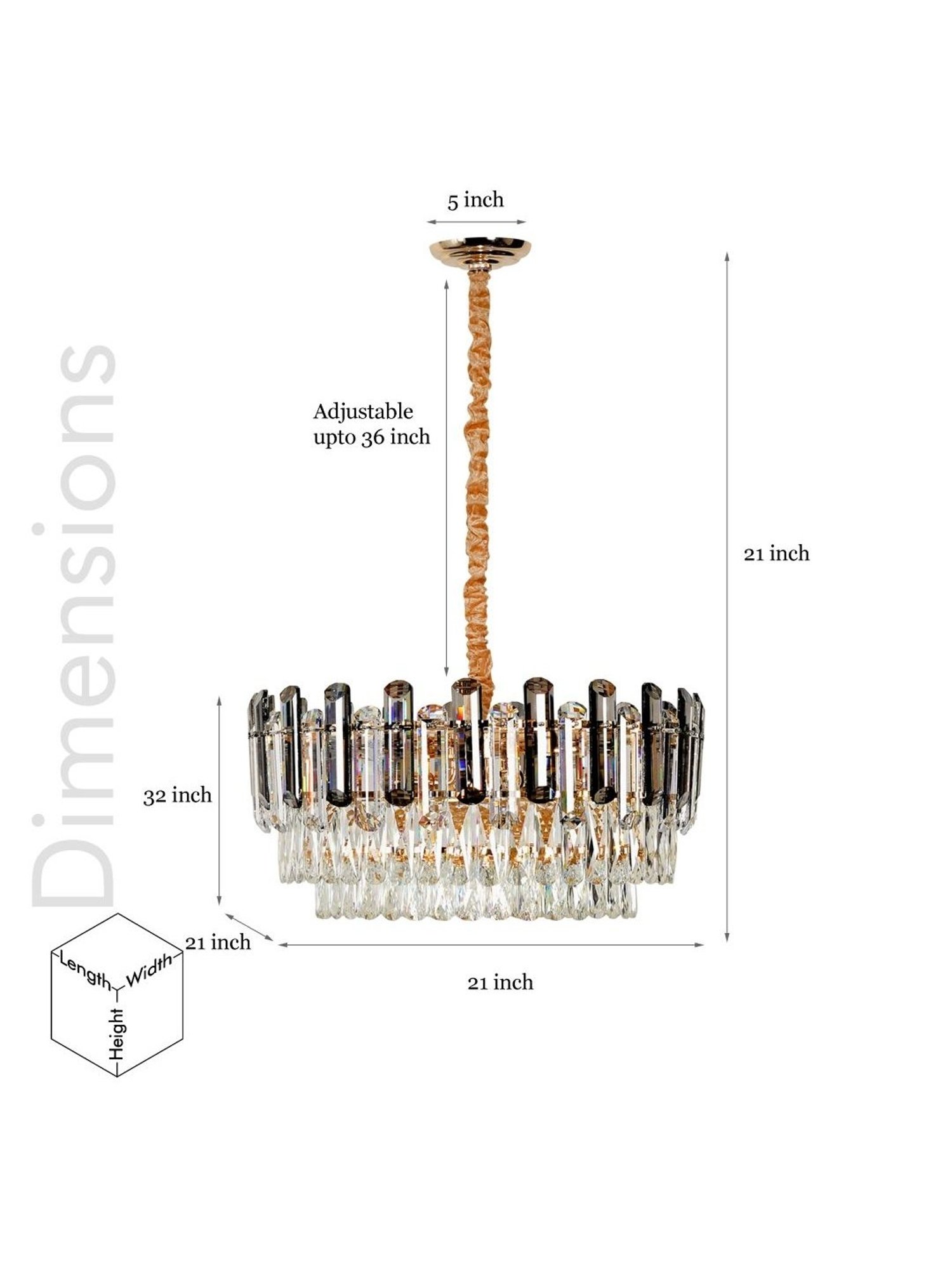 DecorativeRay Golden Chandiler - Set of 1