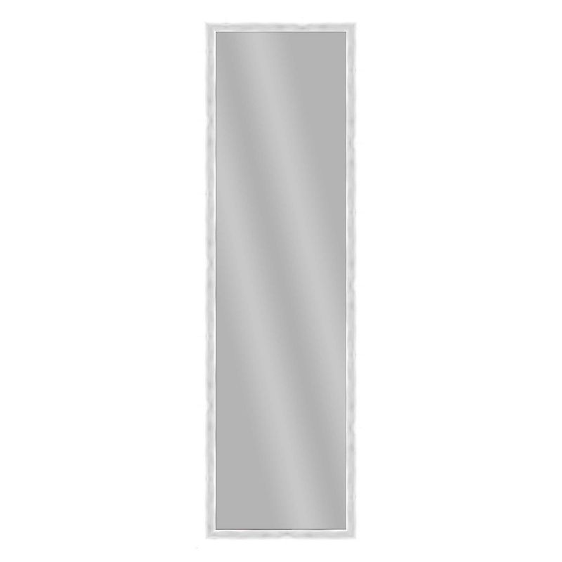 30" x 66" Dove Graywash Framed Full Length Floor/Leaner Mirror - Amanti Art