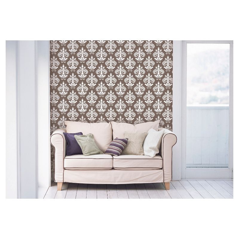 Tempaper Kids' Galaxy Self-Adhesive Removable Borders Wallpaper Out Of This World Black