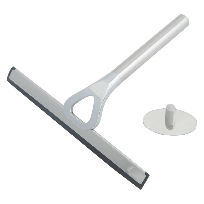 3M Squeegee Zinc Alloy Head with Hanging Hook Chrome - Bath Bliss