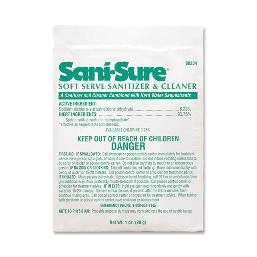 Sealed Air Sani Sure Soft Serve Sanitizer & Cleaner Powder 1 oz. Packet 90234