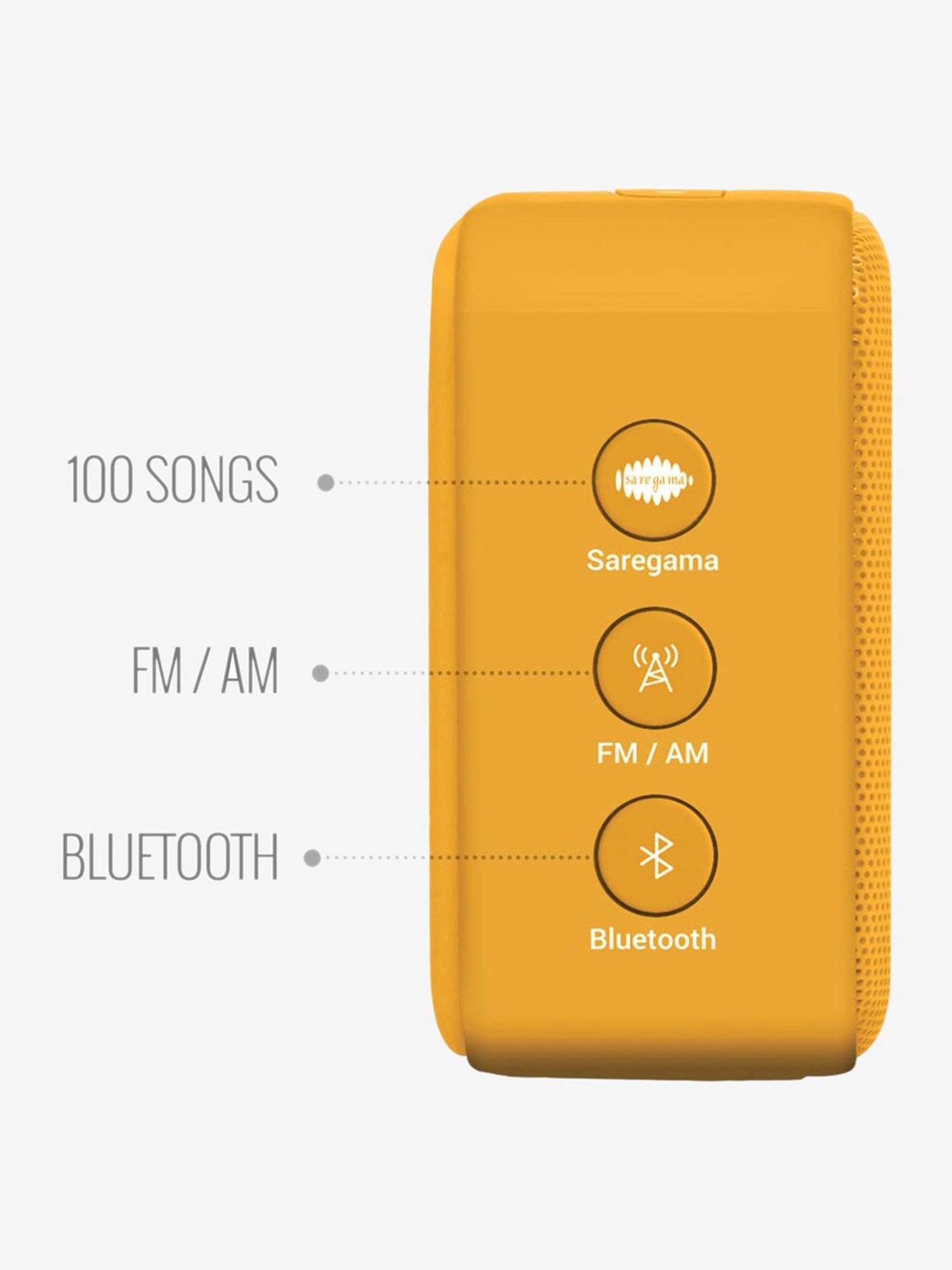 Saregama Carvaan Mini Gurbani SCM02 Bluetooth Speaker (Saffron Orange)