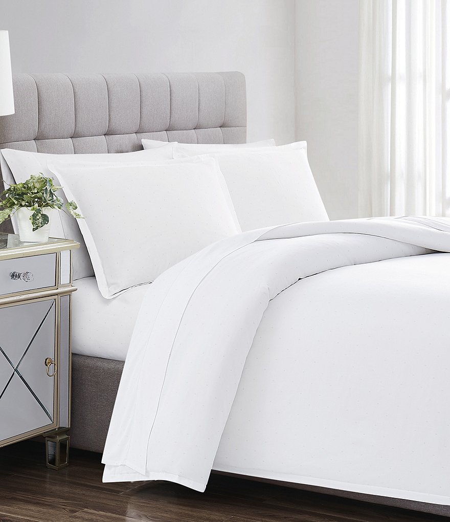 Charisma 310 Thread Count Cotton Classic Dot Duvet Cover Mini Set