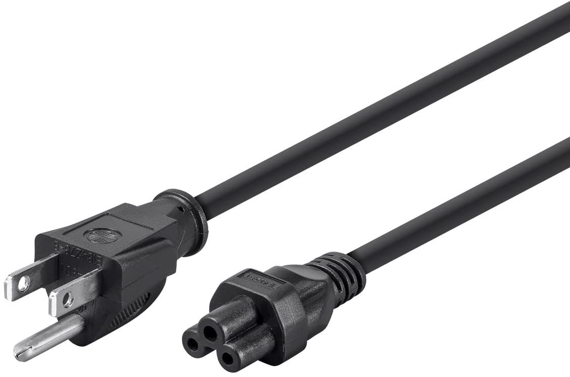 Monoprice 3ft 18AWG Grounded AC Power Cord, 10A (NEMA 5-15P to IEC-320-C5)