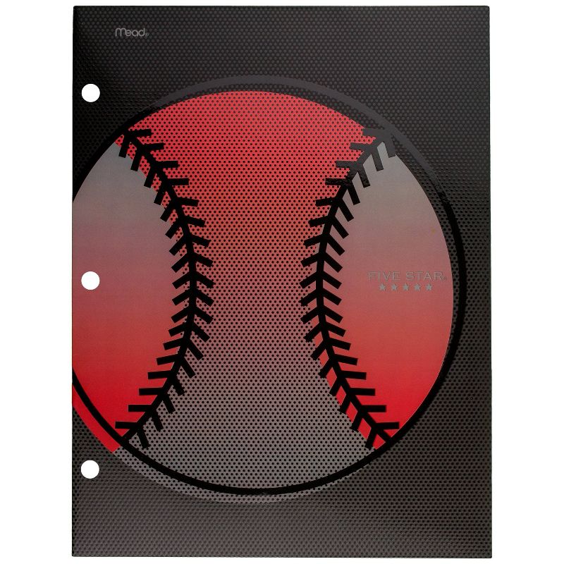 Five Star Baseball 2 Pocket Paper Folder
