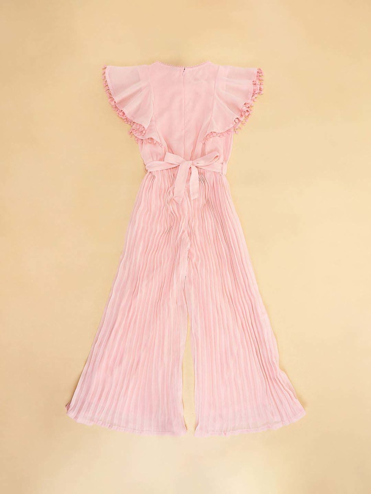 Stylestone Kids Red Printed Jumpsuit