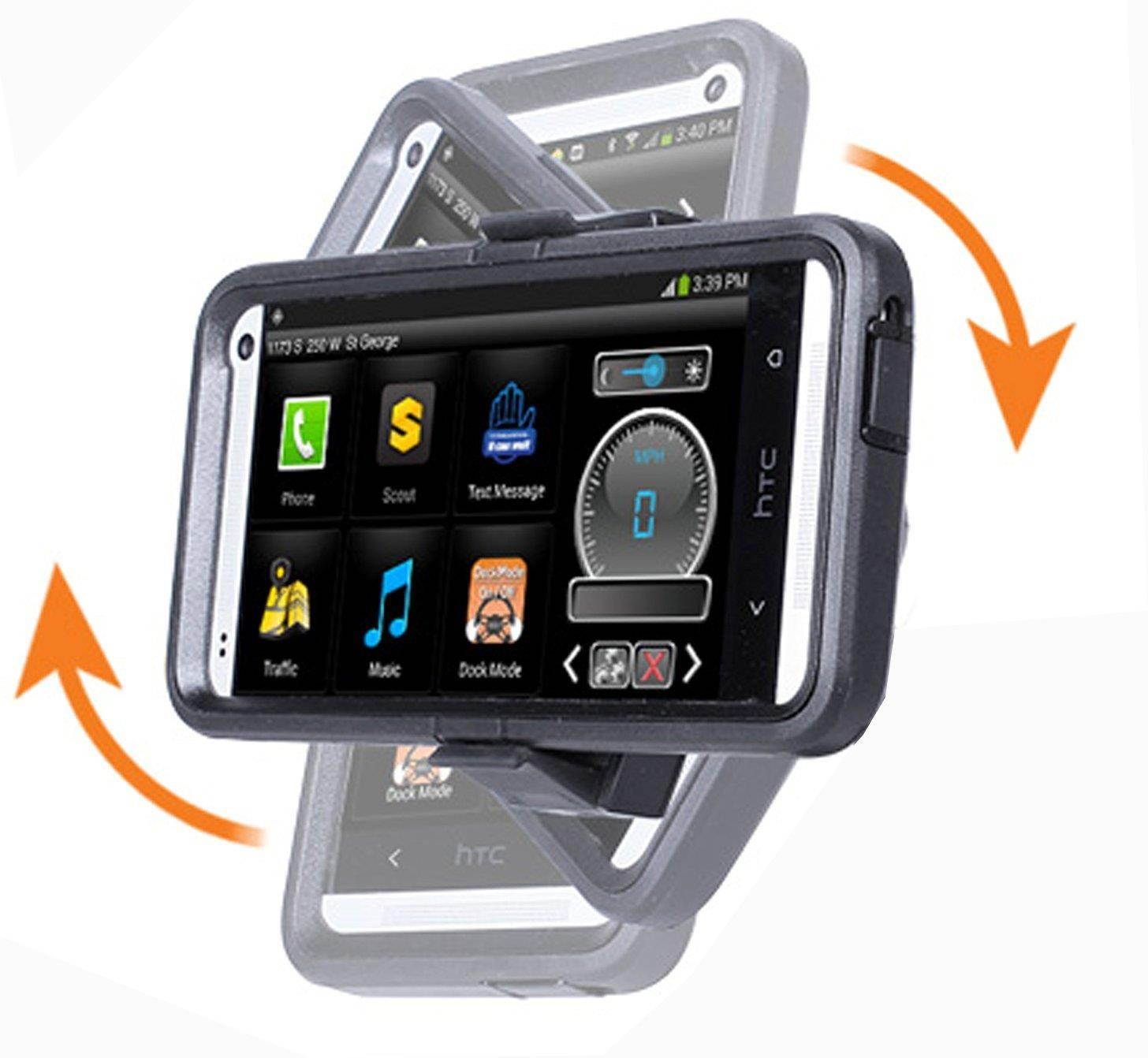 ChargerCity 18" Heavy Duty Aluminum Metal Seat Rail AMPS Bolt Drill Floor Truck Car Mount for Apple iPhone XR XS MAX X 8 7 Plus Samsung Galaxy S9 Note LG V30 (Compatible for Industrial Fleet Use)