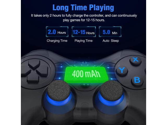 Switch Controller for Nintendo, BEBONCOOL Wireless Controller for Nintendo Switch/ Switch Lite Console, Switch Remote Pro Controller Gamepads with Dual Shock Gyro Axis Blue Anti-Skid