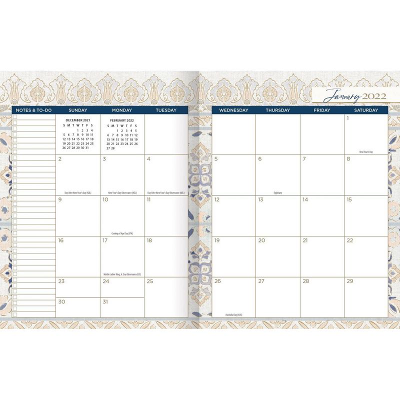 2021-22 Monthly Planner 17 Months 8.5" x 11" Patina Vie - Artisan by Lang