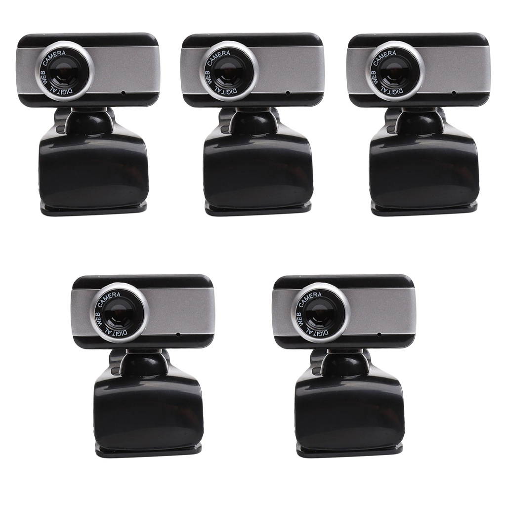 5x Web Camera 0.3MP Clip Style USB Webcam for PC Laptop Desktop Computer