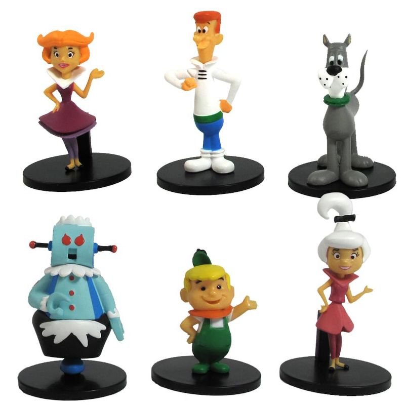 Zoofy International Hanna Barbera The Jetsons 2" Collector Action Figure 6 Pack