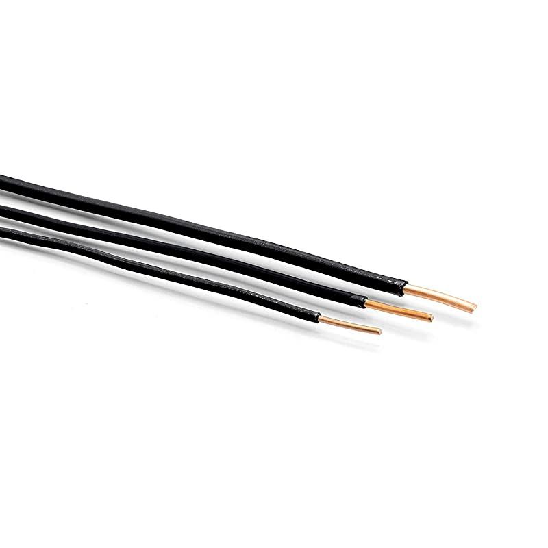 Solid Copper Grounding Wire Proudly Made in America Ground Protection Satellite Dish OffAir TV Signal UV Jacketed Antenna Electrical Shock 10 Gauge AWG THHN Black 150 FT